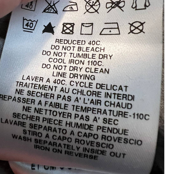 Love Moschino Women's Tuxedo Blouse Size 6 in Gray and White NEW - Picture 7 of 8